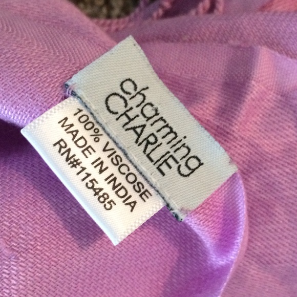 Charming Charlie Lilac Scarf - Picture 3 of 3
